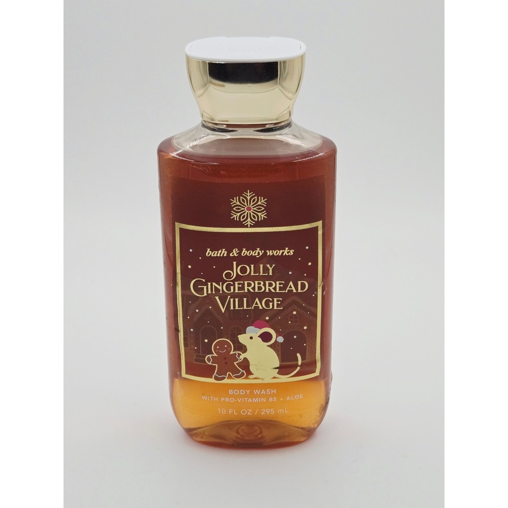 Bath & Body Works Jolly Gingerbread Village Body Wash 10oz Holiday Scent NEW